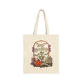 Spooky Skeleton Graveyard Tote Bag | Halloween Pumpkin Candles