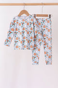 Blue Milk Cookie Bamboo Pajama Set